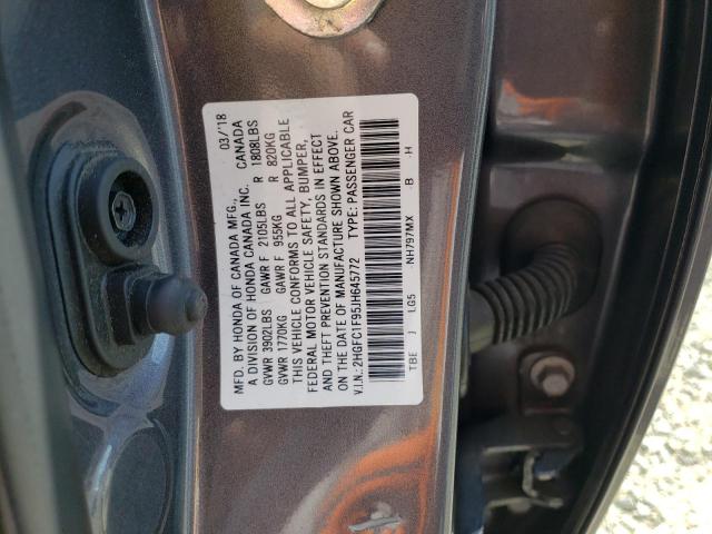 2018 HONDA CIVIC TOUR - 2HGFC1F95JH645772