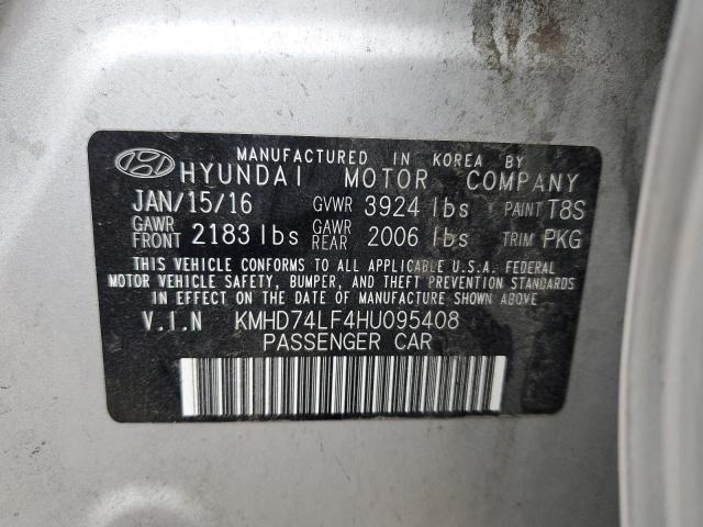 2017 HYUNDAI ELANTRA SE - KMHD74LF4HU095408