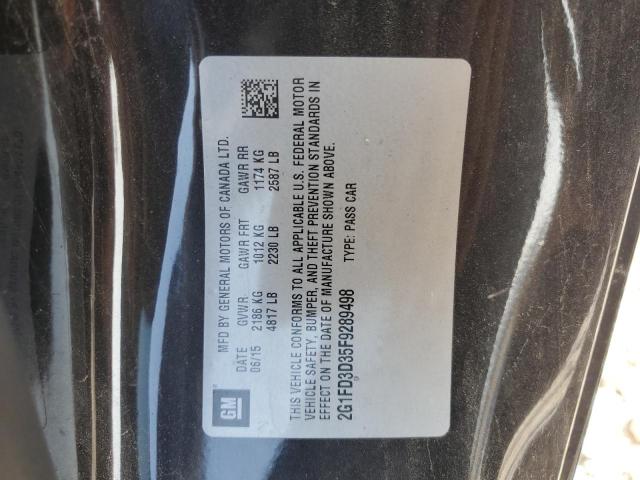 2015 CHEVROLET CAMARO LT - 2G1FD3D35F9289498