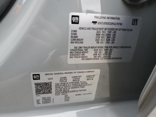2024 CHEVROLET SILVERADO - 2GCUDEED2R1170750