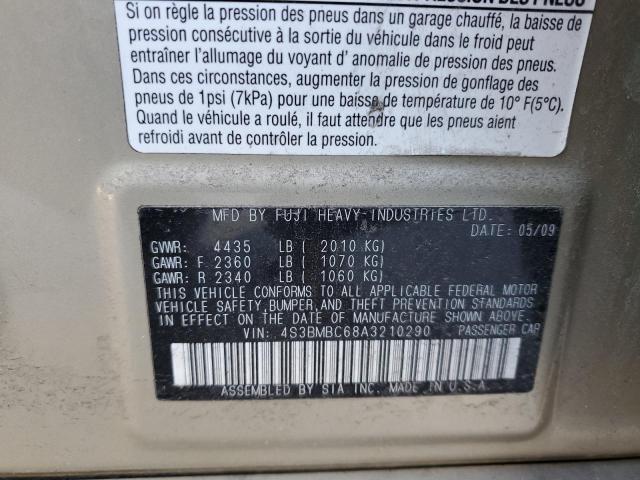 2010 SUBARU LEGACY 2.5 - 4S3BMBC68A3210290