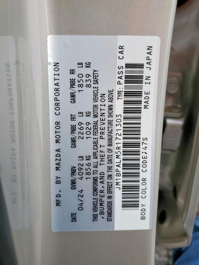 2024 MAZDA 3 PREFERRE - JM1BPALM5R1721303