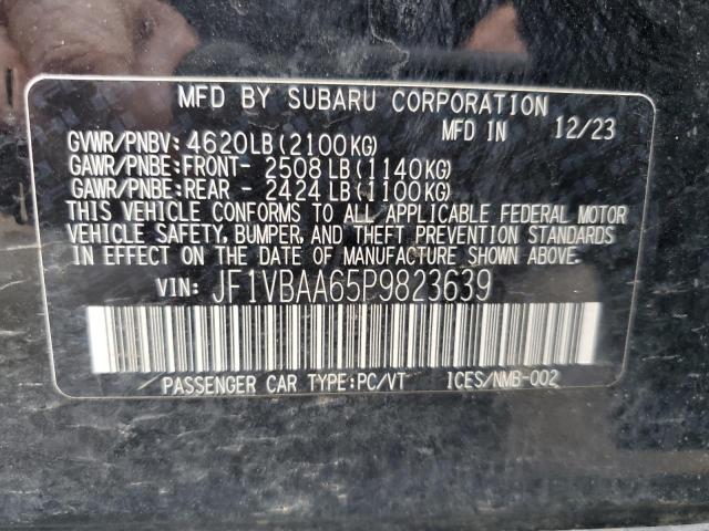 2023 SUBARU WRX JF1VBAA65P9823639