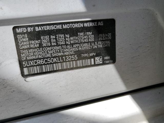 2019 BMW X5 XDRIVE4 - 5UXCR6C50KLL13255