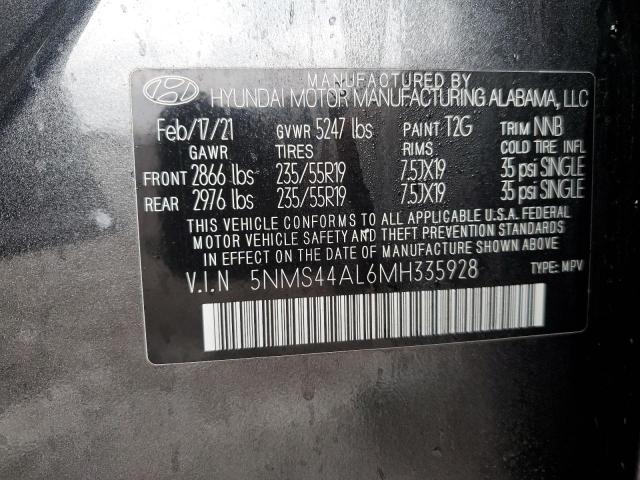 2021 HYUNDAI SANTA FE L - 5NMS44AL6MH335928