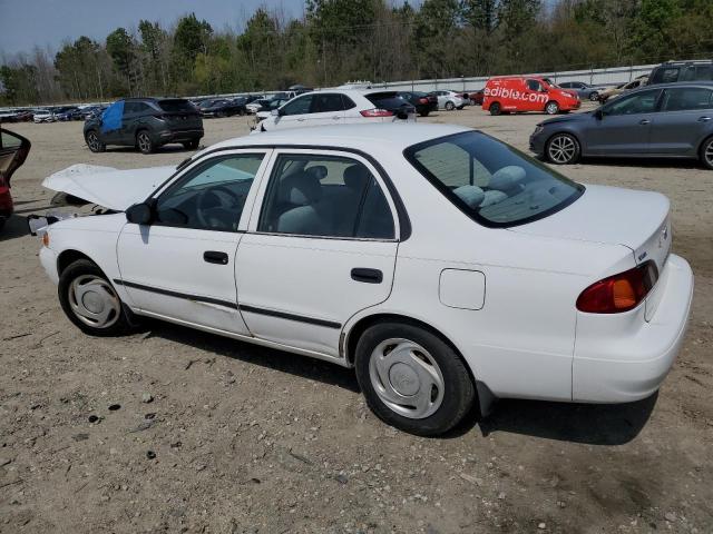 TOYOTA COROLLA VE 2000 white  gas 2T1BR12E3YC339298 photo #3