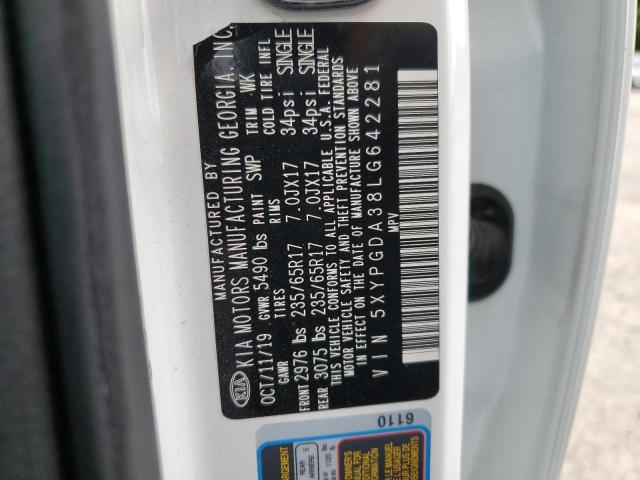 2020 KIA SORENTO L - 5XYPGDA38LG642281