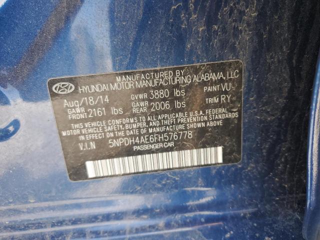 2015 HYUNDAI ELANTRA SE - 5NPDH4AE6FH576778