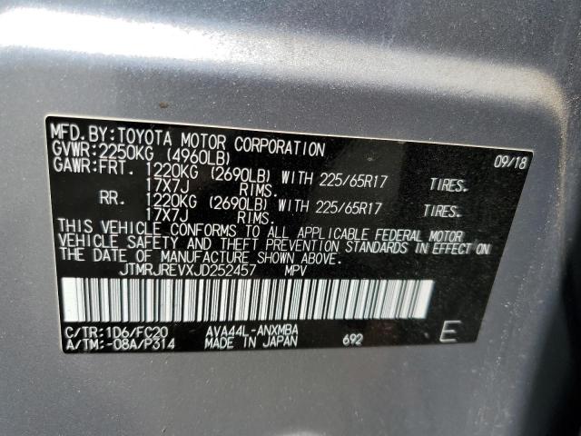 2018 TOYOTA RAV4 HV LE JTMRJREVXJD252457
