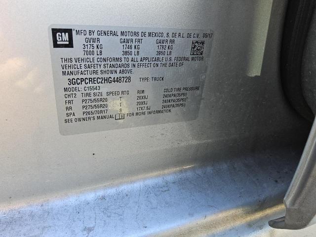 2017 CHEVROLET 1500 - 3GCPCREC2HG448728