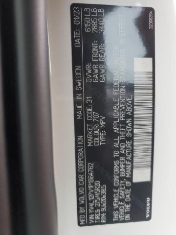 2023 VOLVO XC90 CORE - YV4L12PV1P1964762