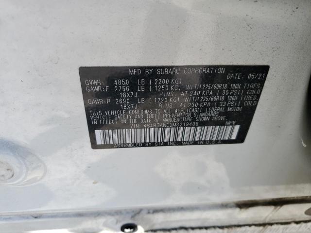2021 SUBARU OUTBACK LI - 4S4BTANC2M3219406