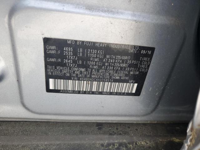 2017 SUBARU OUTBACK 2. - 4S4BSADCXH3258514
