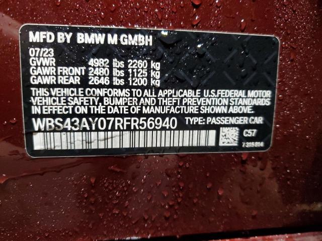 2024 BMW M3 COMPETI - WBS43AY07RFR56940
