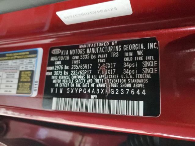 2017 KIA SORENTO LX - 5XYPG4A3XHG237644