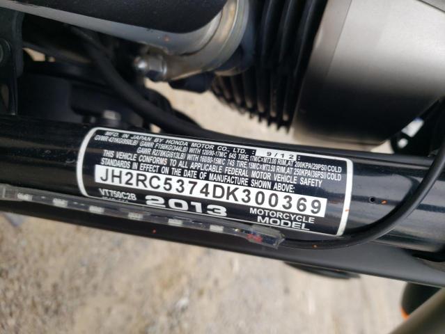 2013 HONDA VT750 C2B JH2RC5374DK300369