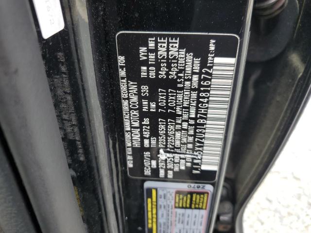 2017 HYUNDAI SANTA FE S - 5XYZU3LB7HG481672