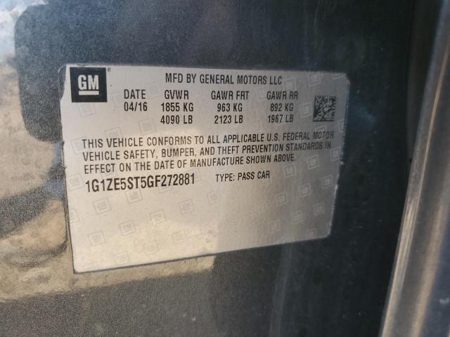 2016 CHEVROLET MALIBU LT - 1G1ZE5ST5GF272881