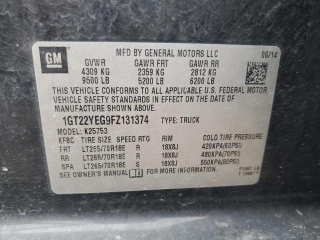 2015 GMC SIERRA K25 - 1GT22YEG9FZ131374