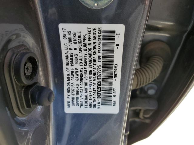 2017 HONDA CIVIC EX - 19XFC2F8XHE072725