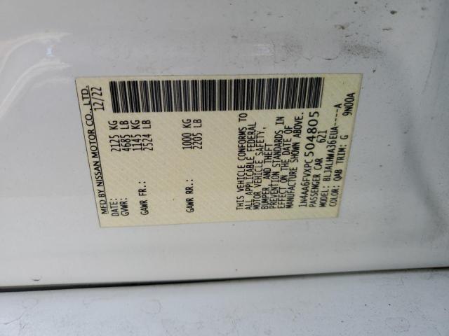 2023 NISSAN MAXIMA PLA - 1N4AA6FVXPC504805