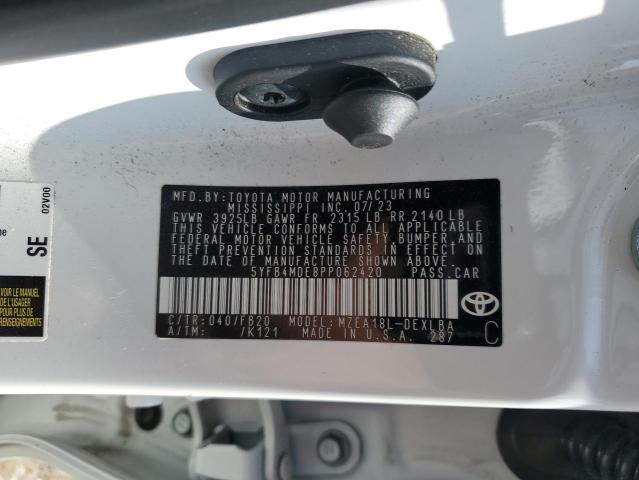 2023 TOYOTA COROLLA LE - 5YFB4MDE8PP062420