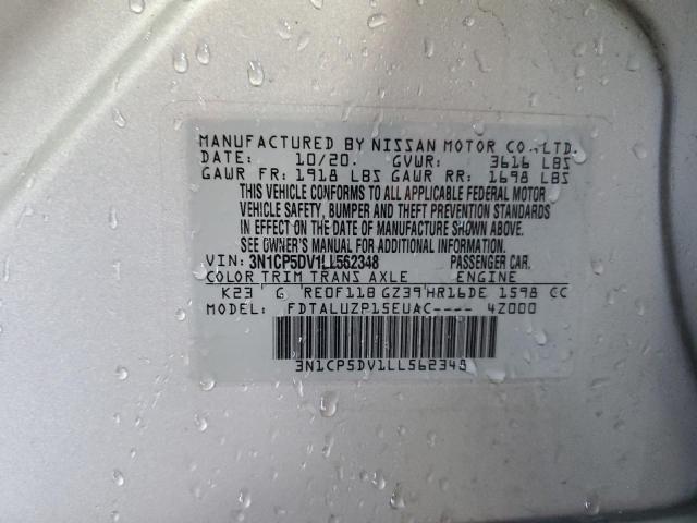 2020 NISSAN KICKS SR - 3N1CP5DV1LL562348