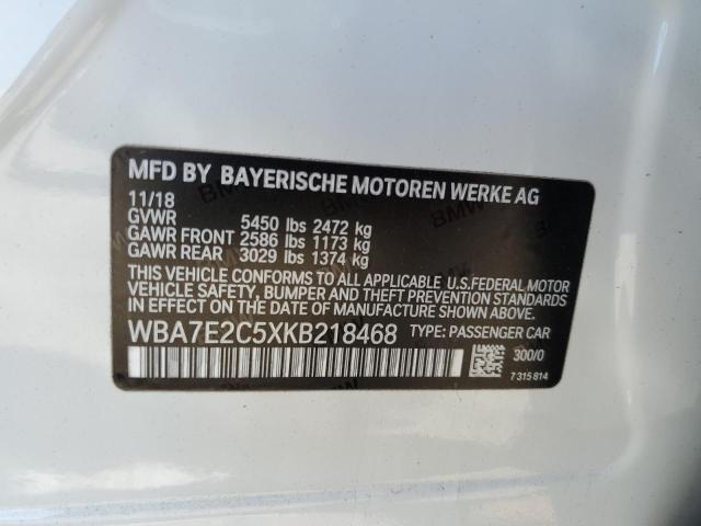 2019 BMW 740 I - WBA7E2C5XKB218468