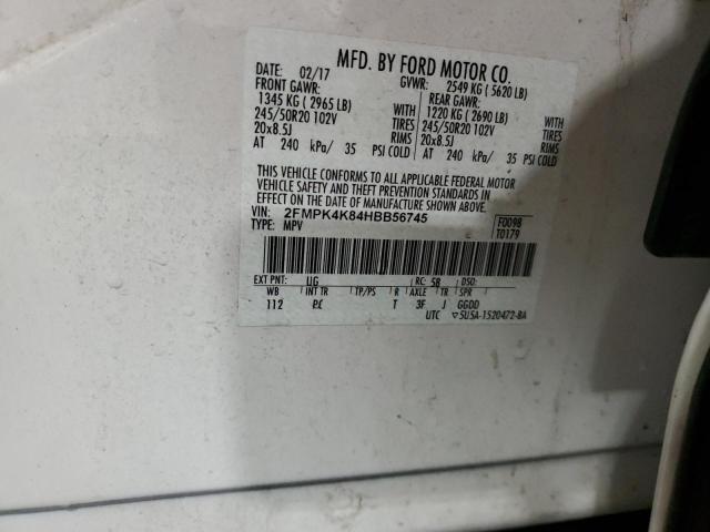 2017 FORD EDGE TITAN - 2FMPK4K84HBB56745