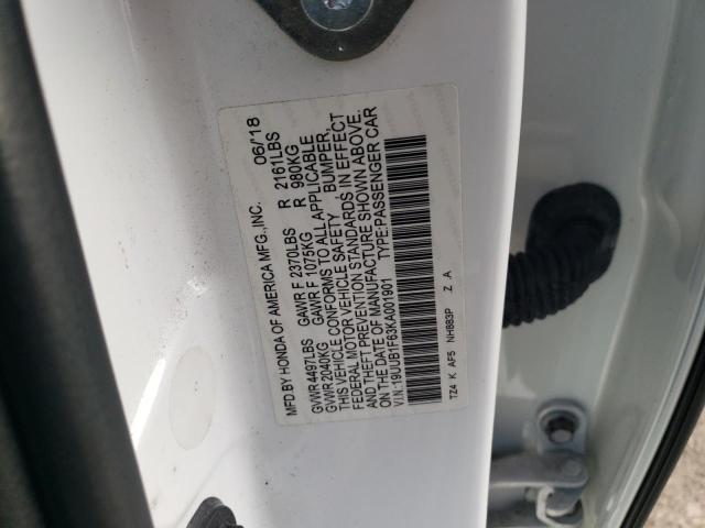2019 ACURA TLX TECHNO - 19UUB1F63KA001901
