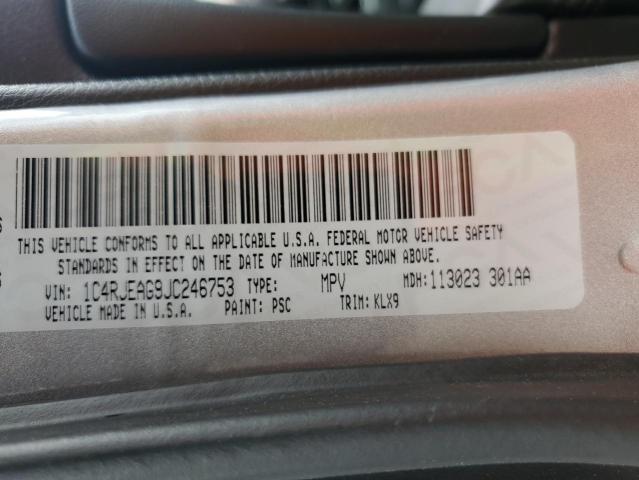 2018 JEEP GRAND CHER - 1C4RJEAG9JC246753