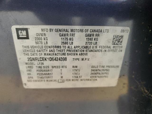 2013 CHEVROLET EQUINOX LS - 2GNFLCEK1D6424398
