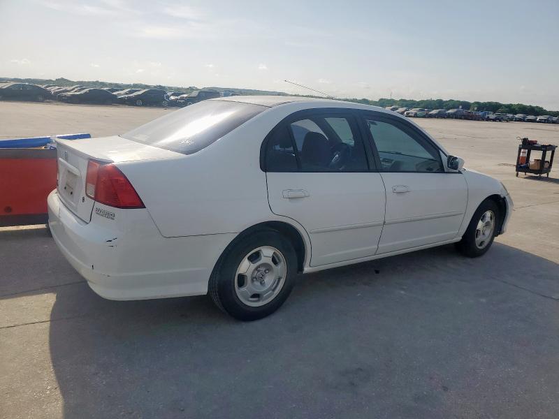HONDA CIVIC HYBR 2004 white  hybrid engine JHMES96694S020272 photo #4