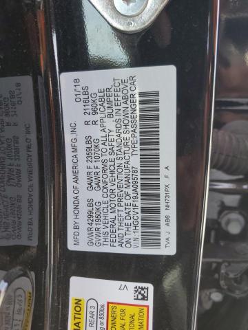 2018 HONDA ACCORD LX 1HGCV1F19JA095787
