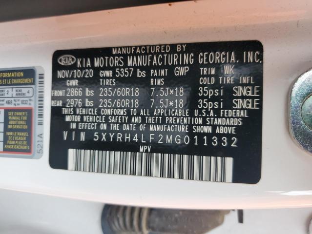 2021 KIA SORENTO EX - 5XYRH4LF2MG011332