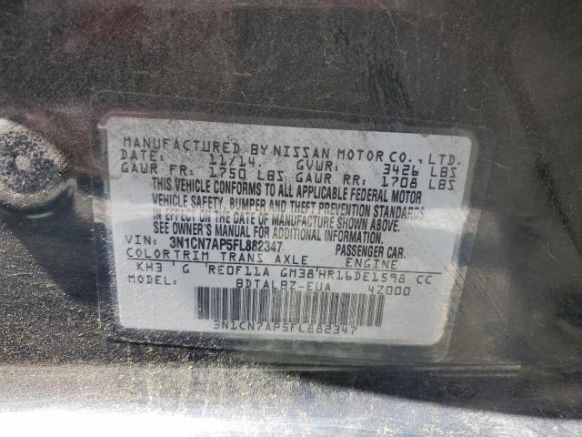 2015 NISSAN VERSA S - 3N1CN7AP5FL882347