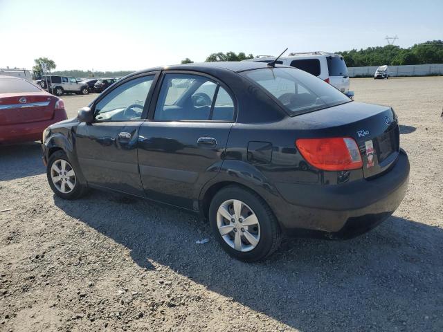 KIA RIO BASE 2008 black  gas KNADE123486396519 photo #3