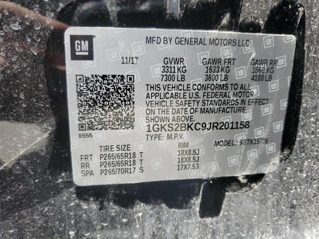 2018 GMC YUKON SLT 1GKS2BKC9JR201158