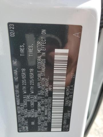 5TDKDRBH1PS023993 2023 TOYOTA HIGHLANDER