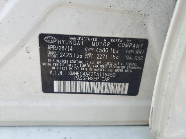 2014 HYUNDAI SONATA HYB - KMHEC4A42EA116450