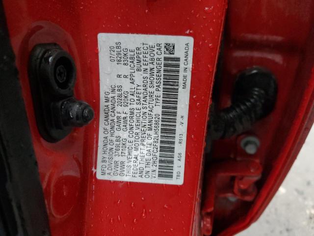 2020 HONDA CIVIC SPOR - 2HGFC2F82LH568620