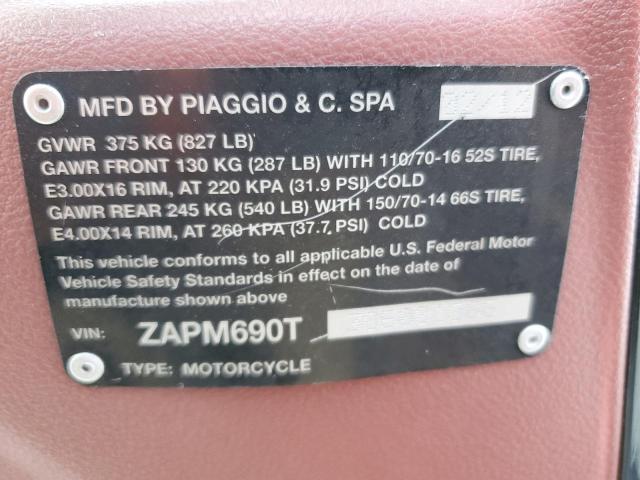 2013 PIAGGIO BV 350 ZAPM690T3D5001066