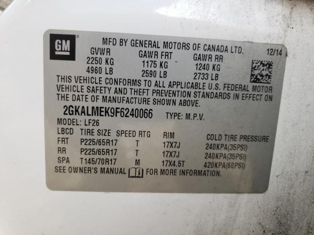 2015 GMC TERRAIN SL - 2GKALMEK9F6240066