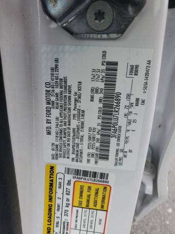 2020 FORD FUSION SE - 3FA6P0LU7LR266890