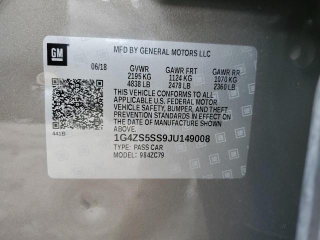 2018 BUICK LACROSSE P 1G4ZS5SS9JU149008