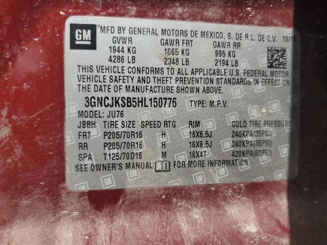2017 CHEVROLET TRAX LS - 3GNCJKSB5HL150776