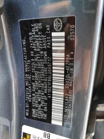2020 TOYOTA AVALON LIM - 4T1DZ1FB6LU045717
