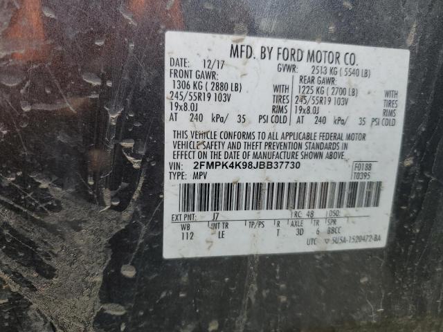 2018 FORD EDGE TITAN - 2FMPK4K98JBB37730
