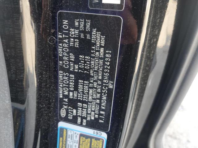 2017 KIA SEDONA EX KNDMC5C18H6324381