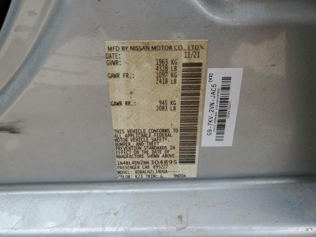 2022 NISSAN ALTIMA SV - 1N4BL4DV2NN304895
